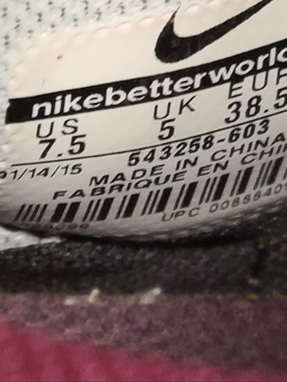 Nike Dunk Sky Hi Bright Magenta Python wedge skateboard sneakers size 7.5 - Picture 8 of 9